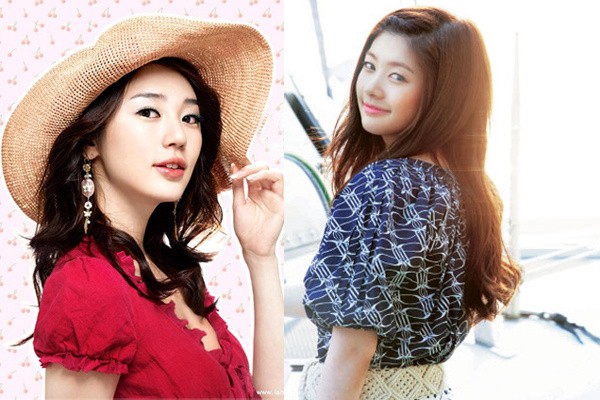 Nữ diễn viên Hàn Quốc Yoon En Hye trong “Hoàng cung” và “Tiệm cà phê hoàng tử” và diễn viên Trung Quốc Trịnh Tố Mẫn. Giữa hai người đẹp ta thấy toát lên những điểm tương đồng trên khuôn mặt của họ.